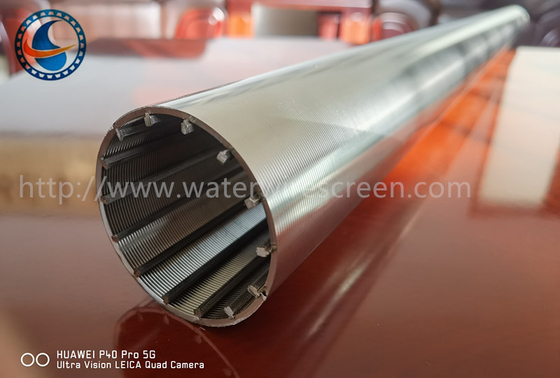 SS304 Pure OD 60mm Cylindrical Wedge Wire Screens Environmental Friendly