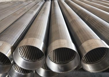 Continuous Slot Wedge Wire Screen Cylinders With Male / Female Thread Couplings