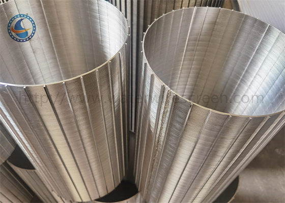 Reverse Slot V Wire Wound Filter Customizable Stainless Steel