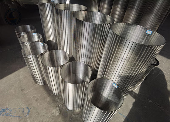 Reverse Slot V Wire Wound Filter Customizable Stainless Steel