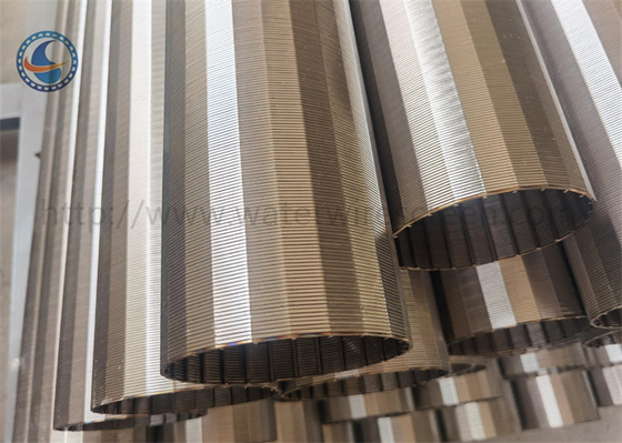 201 Ss Johnson Filter Screen , V Wrap Wedge Wire Screen Tube