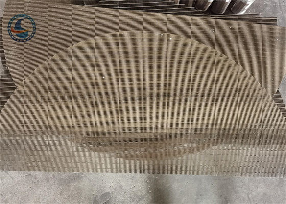 200 Micron Johnson Wedge Wire Screen Stainless Steel Flat Coanda Screen