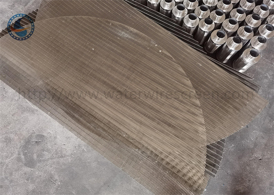 200 Micron Johnson Wedge Wire Screen Stainless Steel Flat Coanda Screen