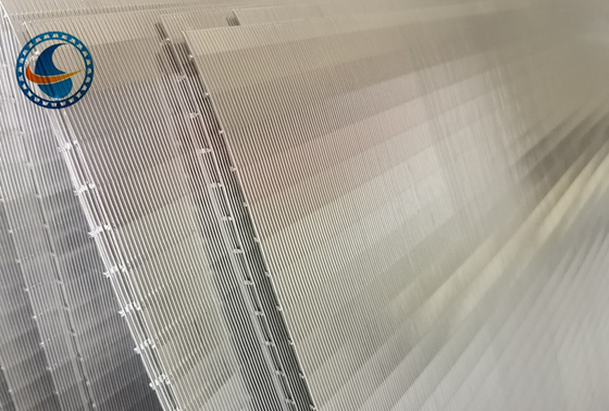 Duplex Steel 2507 Wedge Wire Panel Vee Shaped Flat Screen