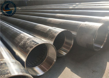 Point Welding Continuous Slot Screen , Non Clogging Water Well Screen Pipe