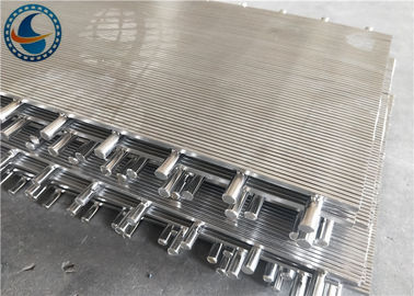 Arc Shape Wedge Wire Screen Panels , SUS 304 Parabolic Screen Filter