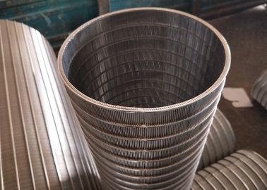 Cylindrical Ss 304 Wedge Wire Screen Pipe Welded From Inside To Outside Filter