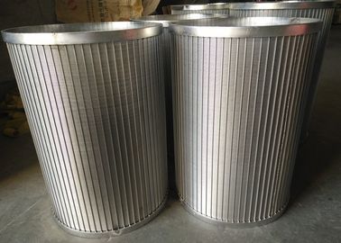 Economic Stainless Steel Trommel Drum Screen , Robust Wedge Wire Basket