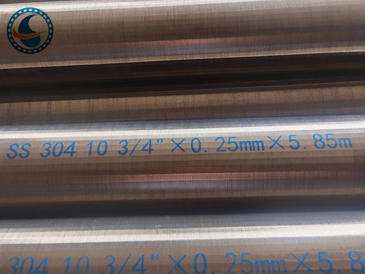 CE Stainless Steel 0.25mm Slot Johnson Wire Screen For Farm Irrigation