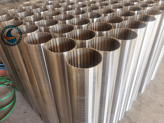 2507 Duplex Steel V Wire Screen Filter Cylinder With 0.13±0.02mm Slot