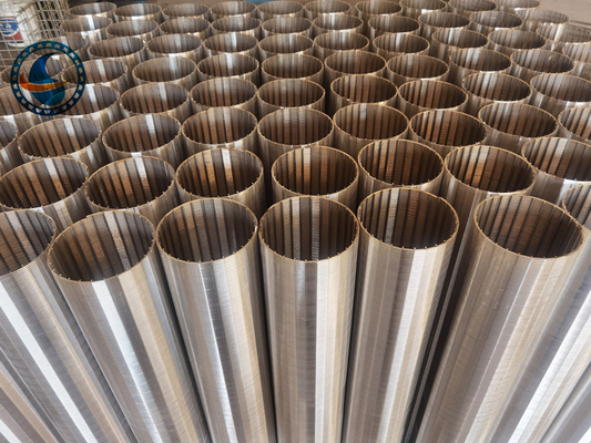 2507 Duplex Steel V Wire Screen Filter Cylinder With 0.13±0.02mm Slot
