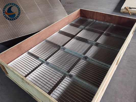 Flat Welded Drying Equipment Stainless Steel Wedge Wire Grates 2x1.2m
