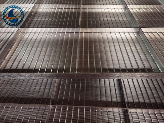 Flat Welded Drying Equipment Stainless Steel Wedge Wire Grates 2x1.2m