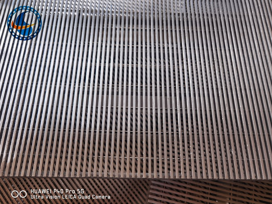 Panel de pantalla de alambre de cuña para filtración de sedimentos