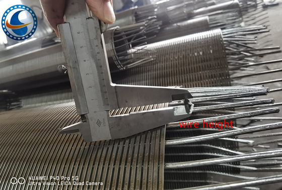 OD 273mm V Wire Johnson Wire Screen Acero inoxidable no magnético