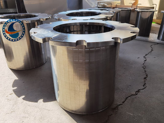 Resistente a la corrosión 500 mm de longitud acero dúplex 2205 cuña de alambre de pantalla de filtro de tuberías para la industria del petróleo y el gas