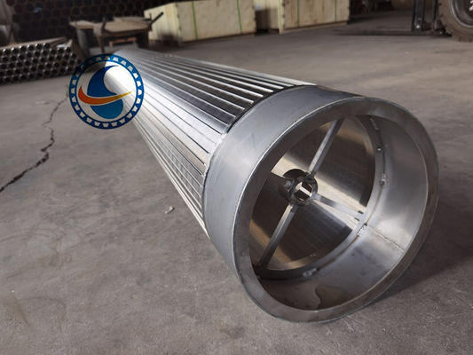 Acero inoxidable 316L Vee en forma de alambre de cuña de alambre de pantalla de tubería