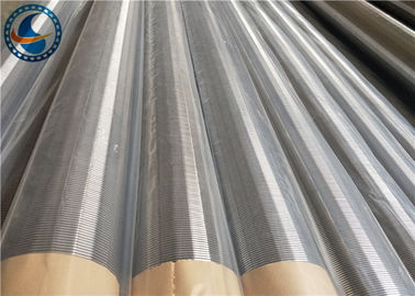 pantalla de alambre de acero inoxidable no magnética de 273m m Vee Shaped Continuous Slot Water