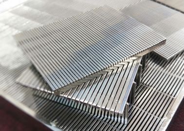 Los paneles de la pantalla de Johnson Slot Sieve Wedge Wire platean el acero inoxidable para la filtración de la pulpa
