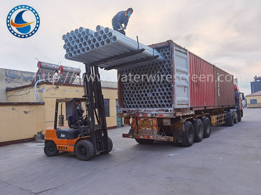 ” Tubo ranurado martillo continuo galvanizado con poco carbono 6-5/8