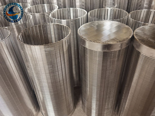 pantalla de filtro de acero inoxidable de 316l Vee Wire Hydrogenation Wedge Wire