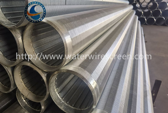Filtro de control de la arena del pozo de agua 168m m Johnson Stainless Steel Well Screen 304