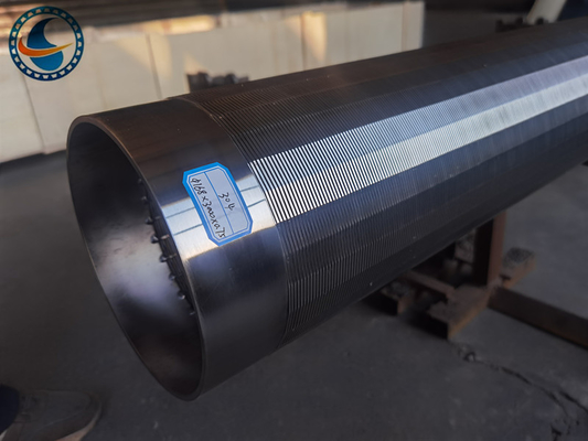 Tubo de la pantalla de alambre de la cuña/diámetro cilíndricos soldados con autógena del tubo 168m m