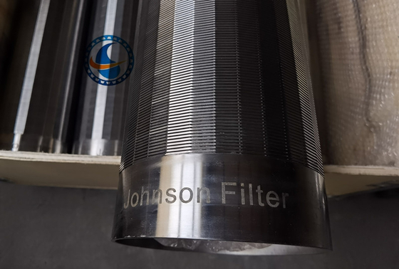 Tubo de acero inoxidable de la pantalla de Johnson Filter Welded Wedge Wire