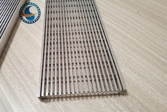 Pantalla de acero inoxidable del panel del alambre de la cuña 316l para el filtro del dren de piso