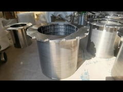 Tubo de pantalla de alambre de cuña de 200 μm en forma de cuerda de acero inoxidable