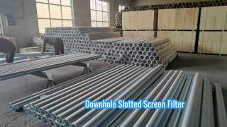 Filtro de pantalla ranurado de fondo de pozo galvanizado con bajo contenido de carbono