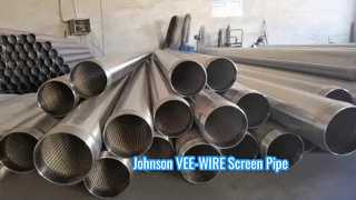 Tubo de malla Johnson VEE-WIRE de acero inoxidable de 100 bar