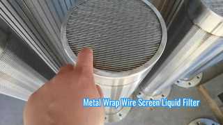 Filtro líquido de pantalla de alambre del abrigo del metal de la ranura los 50μm de SS316L