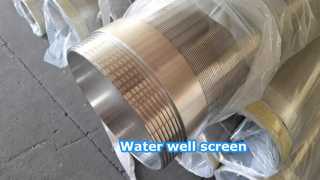 SS304 8-5/8" Filtro para pozos de agua con rosca macho y hembra BSPT